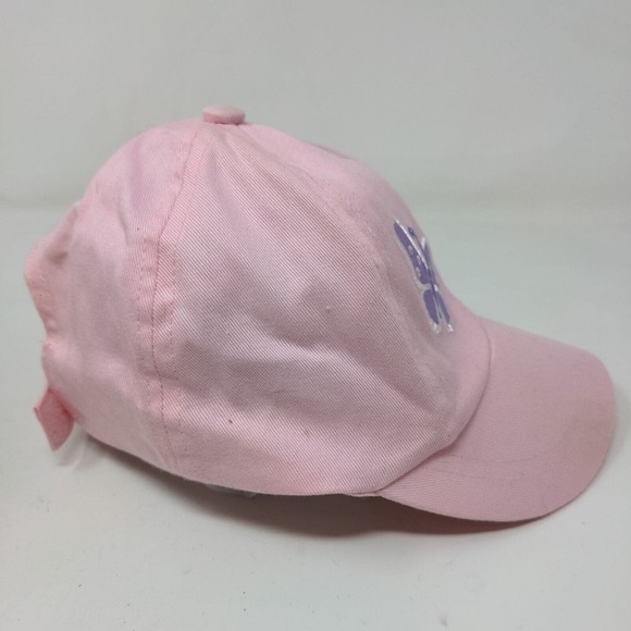 Unbranded Girl's Strapback Hat Pink Size Infant 6-18 months Baby Butterfly - Picture 4 of 7